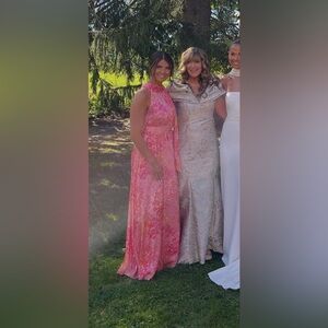 Sachin + Babi Kayla Gown- Pastel Hydrangea